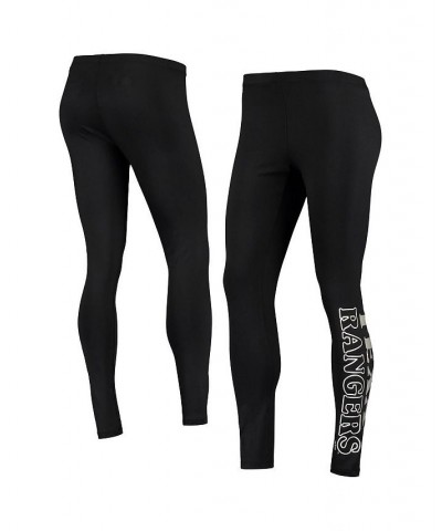 Women's Black Texas Rangers Stadium Leggings Black $18.90 Pants