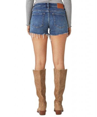 Women's Low Rise Distressed Denim Shorts Firewood $34.19 Shorts