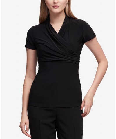 Ruched Top Black $30.09 Tops