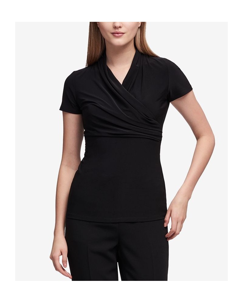 Ruched Top Black $30.09 Tops