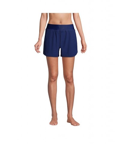 Women's Curvy Fit 5" Quick Dry Elastic Waist Swim Shorts with Panty Deep sea navy $37.07 Swimsuits