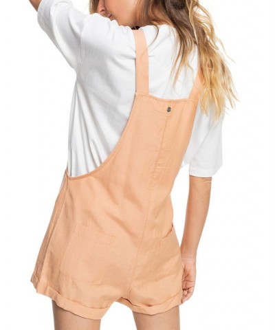 Juniors' Back To Goodbye Shortalls Toast $35.64 Shorts