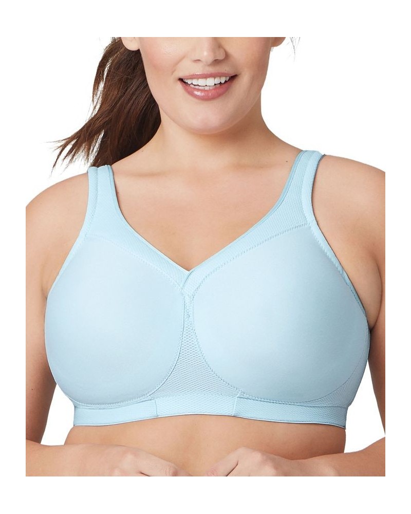 Women's Plus Size Magic Lift Seamless Sport Bra Blue $23.53 Bras