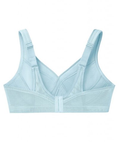 Women's Plus Size Magic Lift Seamless Sport Bra Blue $23.53 Bras