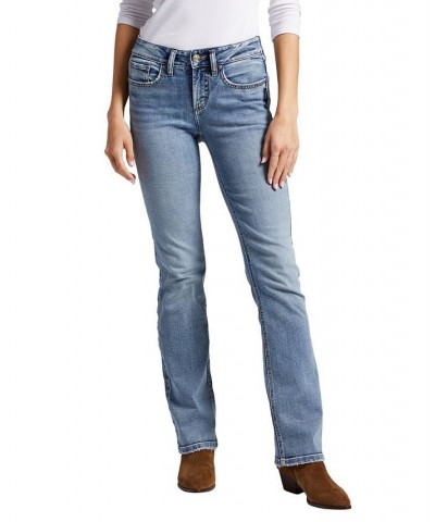 Women's Suki Mid Rise Slim Bootcut Jeans Indigo $48.40 Jeans