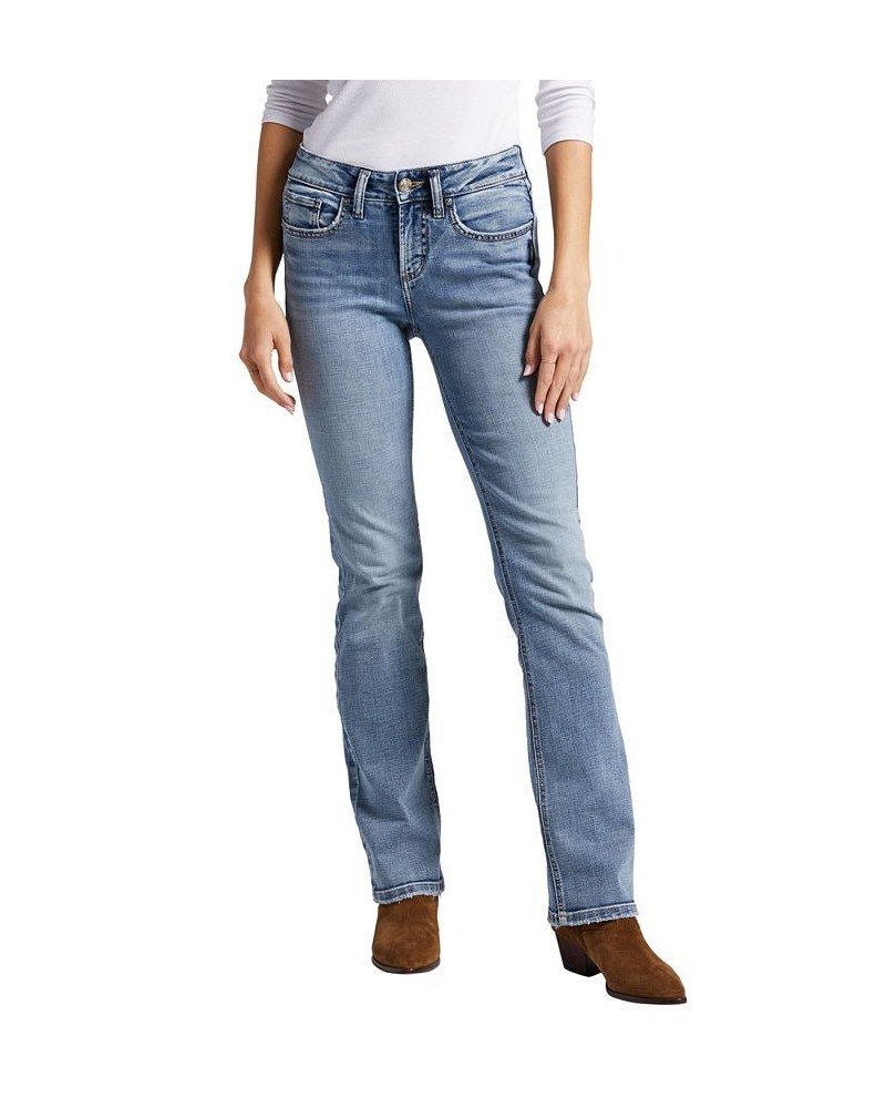 Women's Suki Mid Rise Slim Bootcut Jeans Indigo $48.40 Jeans