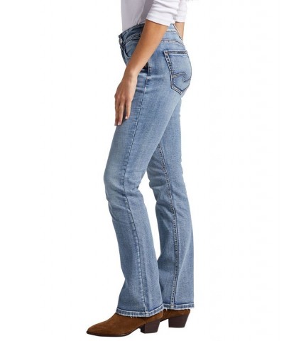 Women's Suki Mid Rise Slim Bootcut Jeans Indigo $48.40 Jeans