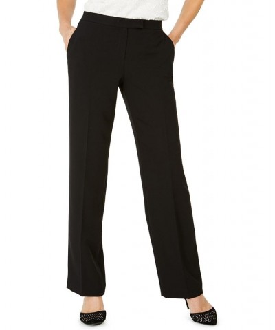 Tab-Waist Modern Dress Pants Regular & Petite Sizes Black $44.50 Pants