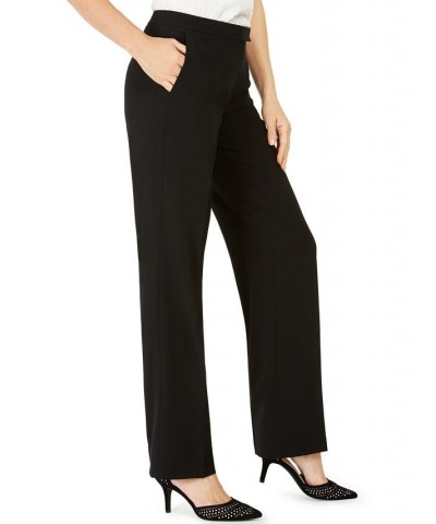 Tab-Waist Modern Dress Pants Regular & Petite Sizes Black $44.50 Pants