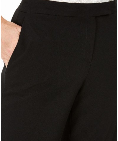 Tab-Waist Modern Dress Pants Regular & Petite Sizes Black $44.50 Pants