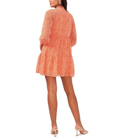 Baby-Doll Tiered Dress Orange $22.89 Dresses