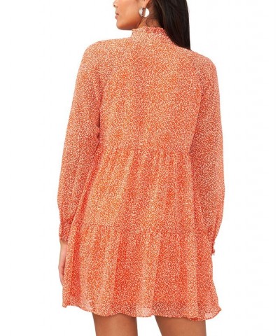 Baby-Doll Tiered Dress Orange $22.89 Dresses