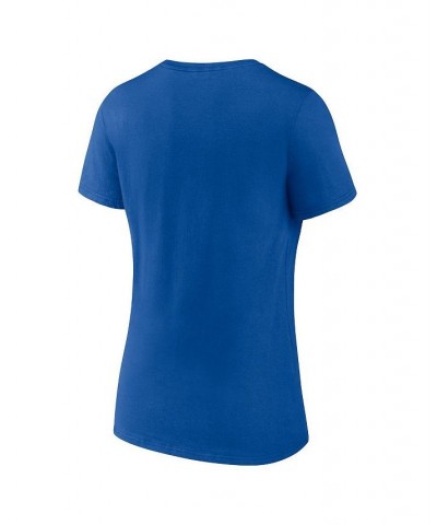 Women's Branded Royal Chicago Cubs One and Only V-Neck T-shirt Royal $20.51 Tops