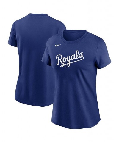 Women's Royal Kansas City Royals Wordmark T-shirt Royal $20.70 Tops