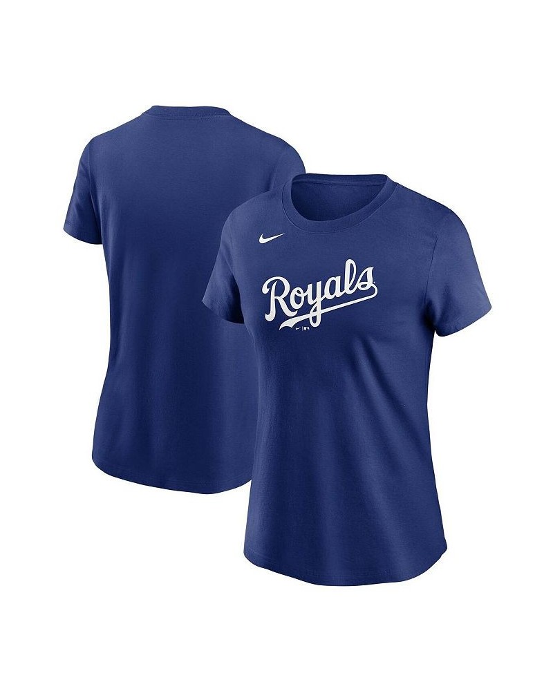 Women's Royal Kansas City Royals Wordmark T-shirt Royal $20.70 Tops