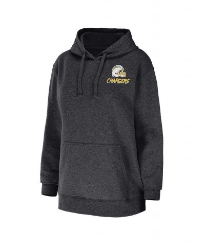 Women's Heather Charcoal Los Angeles Chargers Fleece Pullover Hoodie Heather Charcoal $33.12 Sweatshirts