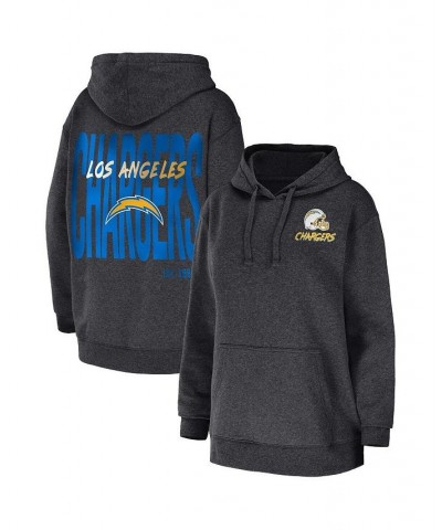 Women's Heather Charcoal Los Angeles Chargers Fleece Pullover Hoodie Heather Charcoal $33.12 Sweatshirts