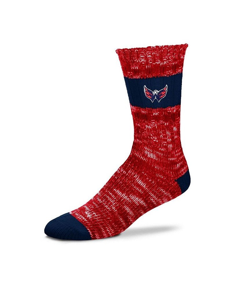 Women's Washington Capitals Alpine Stripes Crew Socks Red $12.50 Socks