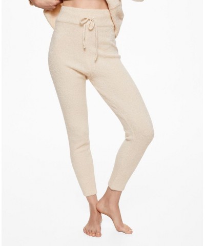 Women's High-Waist Ponte Pants Ecru $25.99 Pants