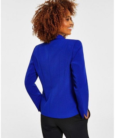 Crepe One-Button Blazer Royal Blue $32.70 Jackets