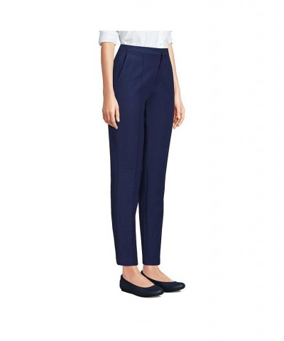 Women's Petite High Rise Bi Stretch Pintuck Pencil Ankle Pants Royal cobalt $34.08 Pants