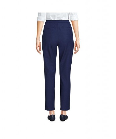 Women's Petite High Rise Bi Stretch Pintuck Pencil Ankle Pants Royal cobalt $34.08 Pants