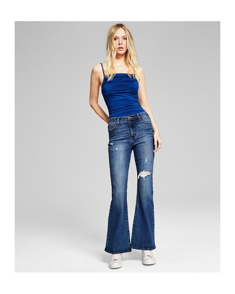 Women's High-Rise Distress Flare-Leg Jeans Off Road $22.06 Jeans