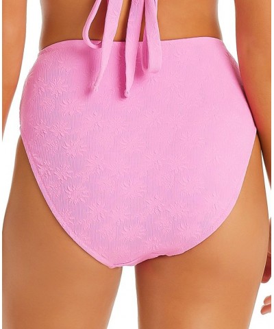 Women's Sweet Daisy V-Front High-Waisted Bottoms Lip Gloss $31.28 Swimsuits