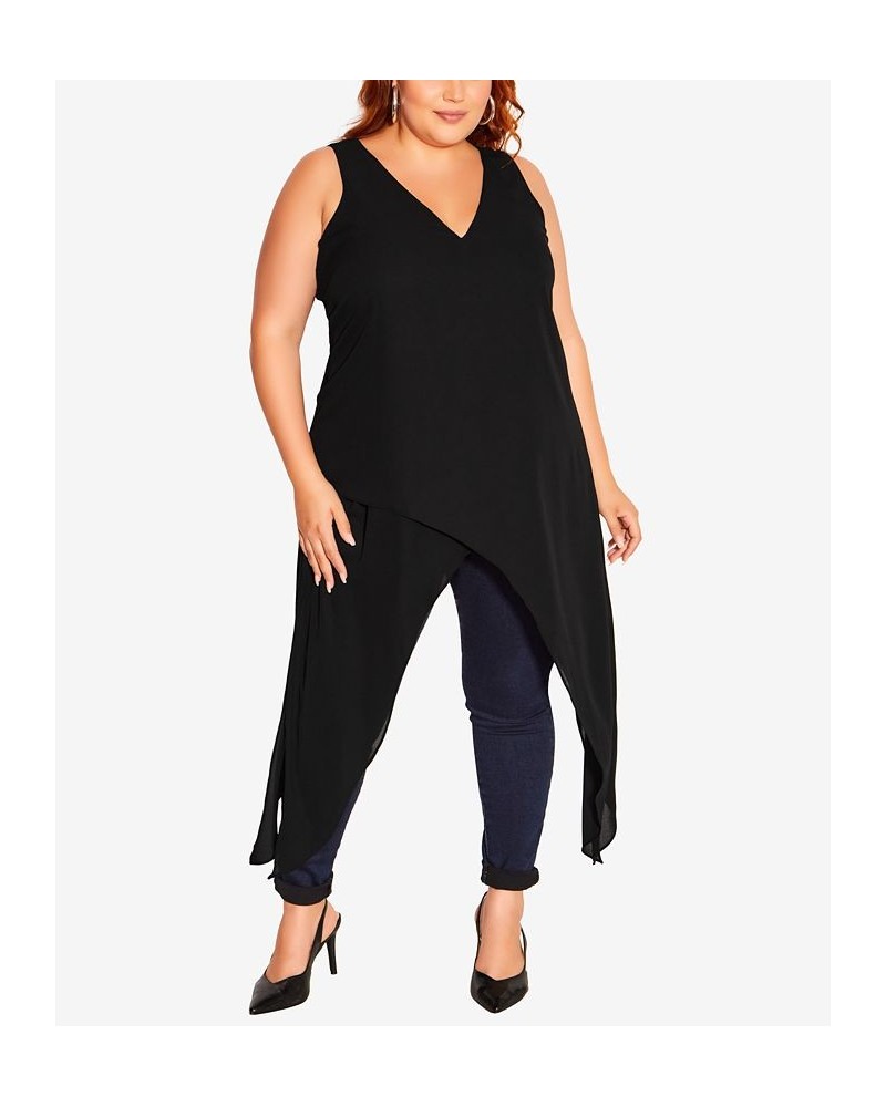 Plus Size Trendy Stella Top Black $33.75 Tops