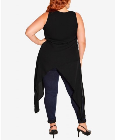 Plus Size Trendy Stella Top Black $33.75 Tops