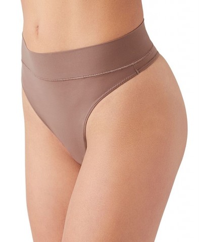 Women's Nearly Nothing High-Waist Thong Underwear 947263 Brown $12.98 Panty