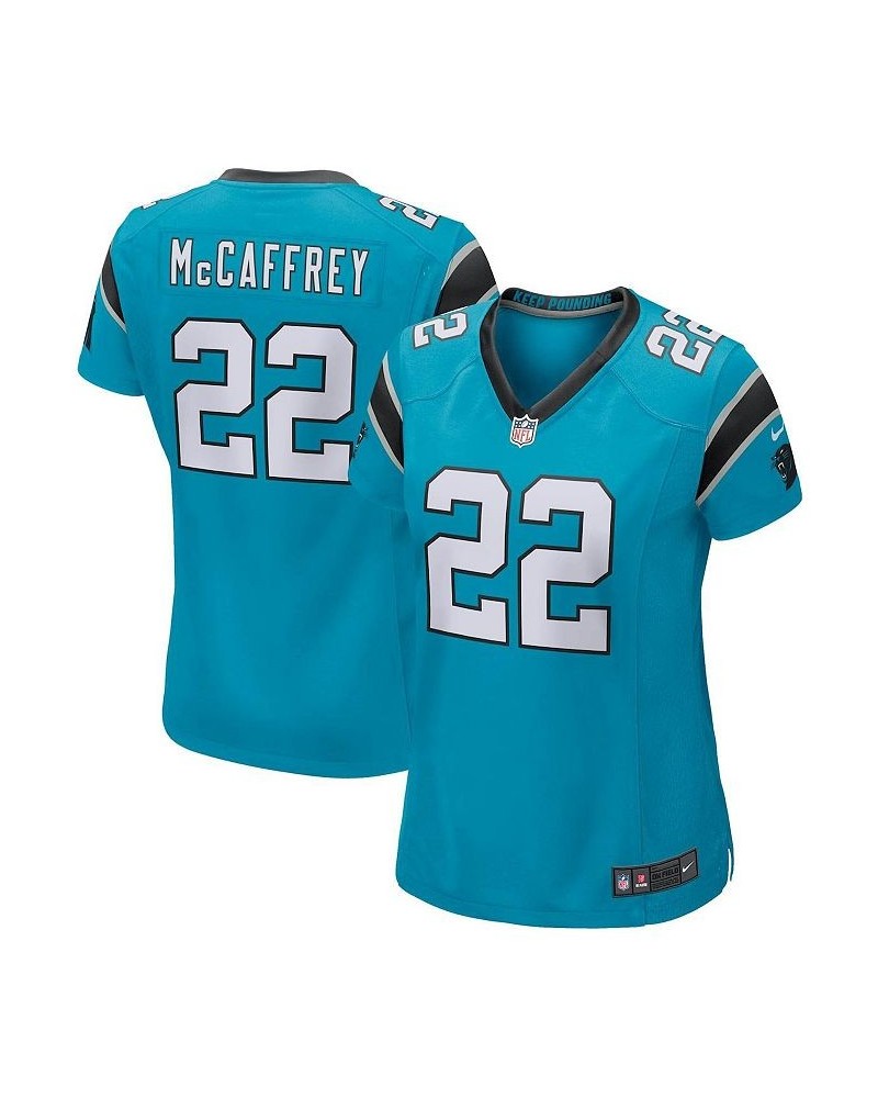 Women's Christian Mccaffrey Blue Carolina Panthers Game Jersey Blue $61.60 Jersey