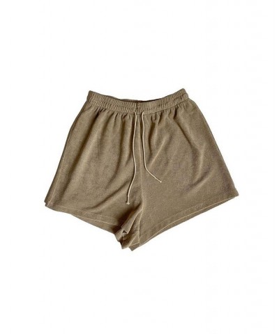 Women's Maternity Soft Organic Cotton Terry Short Sand $41.82 Shorts