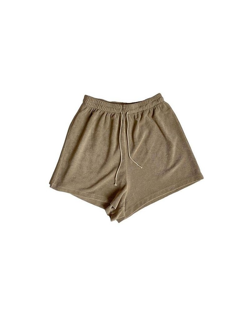 Women's Maternity Soft Organic Cotton Terry Short Sand $41.82 Shorts