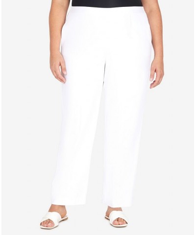 Plus Size Cool Vibrations Relaxed Fit Go-To Average Length Pants White $32.39 Pants