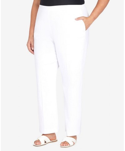 Plus Size Cool Vibrations Relaxed Fit Go-To Average Length Pants White $32.39 Pants