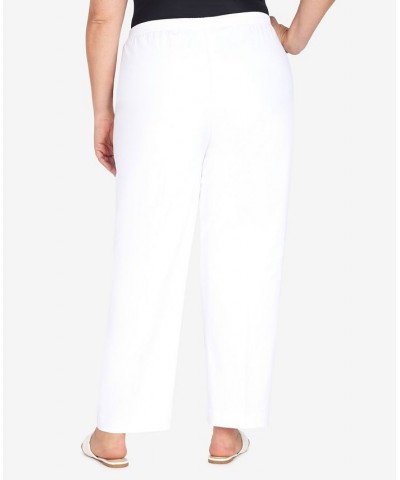 Plus Size Cool Vibrations Relaxed Fit Go-To Average Length Pants White $32.39 Pants