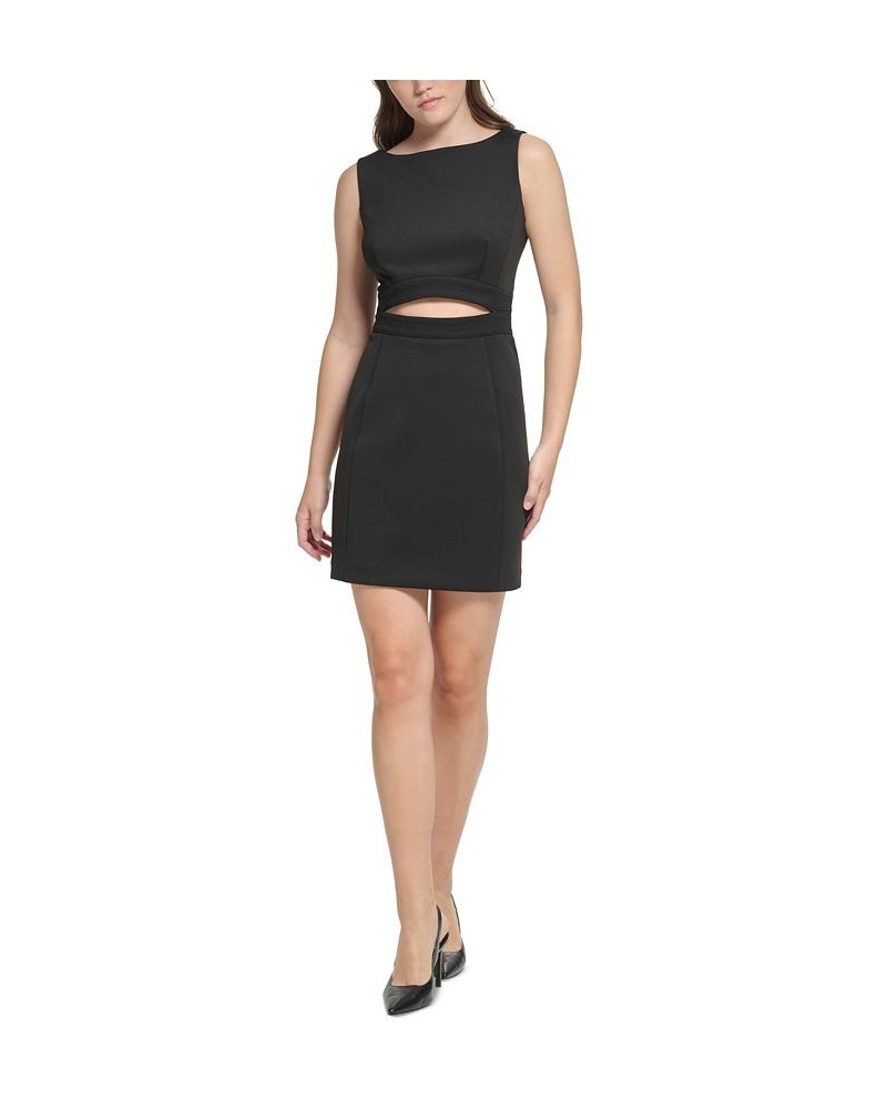 Women's X-Fit Cutout Boat Neck Sleeveless Bodycon Dress Black $66.24 Dresses