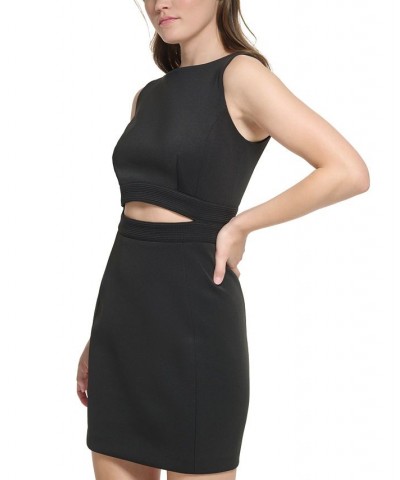 Women's X-Fit Cutout Boat Neck Sleeveless Bodycon Dress Black $66.24 Dresses