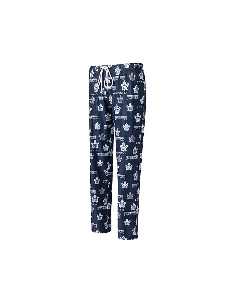 Women's Navy Toronto Maple Leafs Breakthrough Allover Logo Sleep Pants Navy $18.86 Pajama