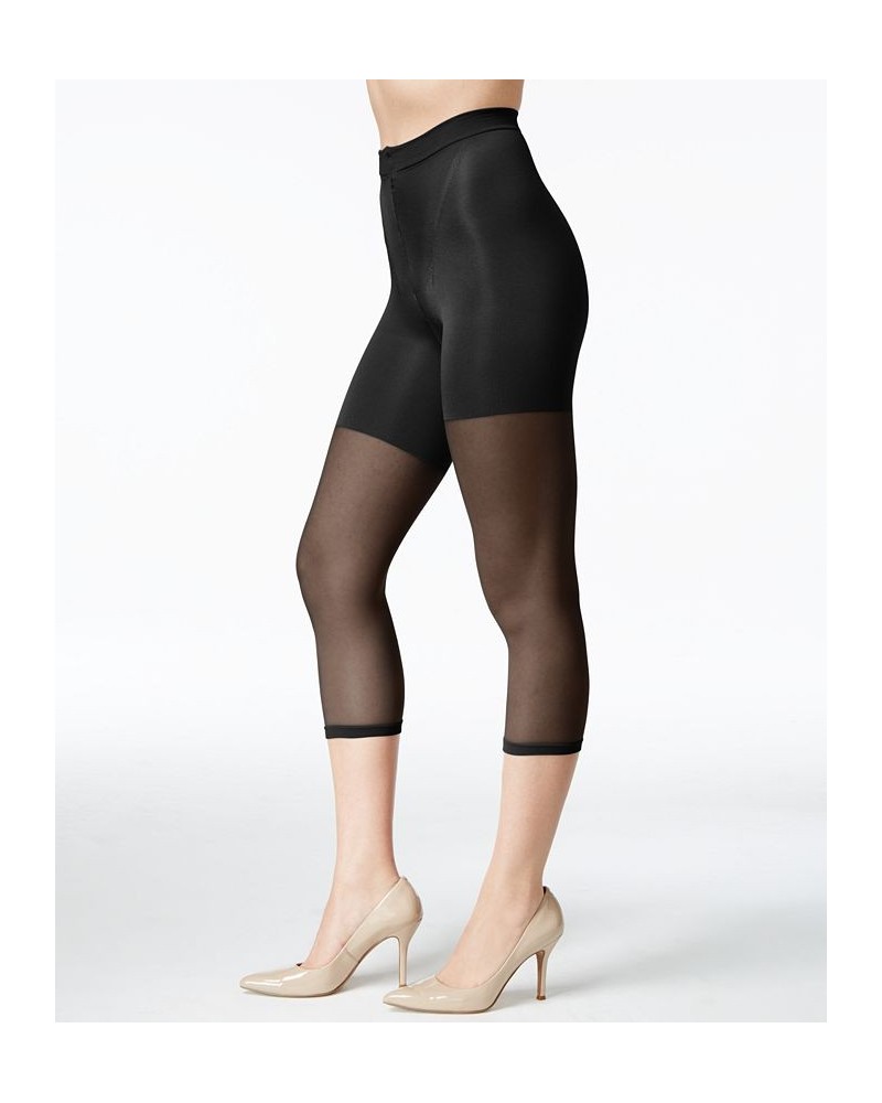 Women's Super Footless Tummy Control Power Capri also available in extended sizes Black $17.64 Hosiery