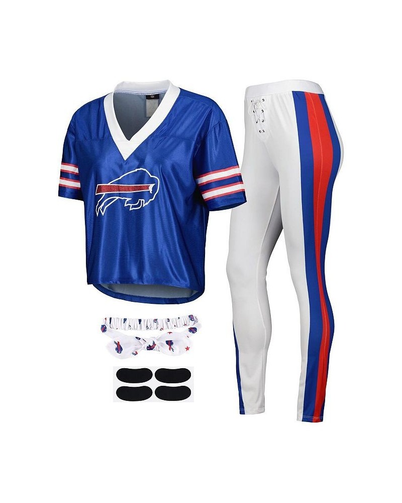 Women's Royal Buffalo Bills Game Day Costume Sleep Set Blue $34.40 Pajama