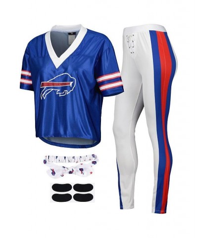 Women's Royal Buffalo Bills Game Day Costume Sleep Set Blue $34.40 Pajama