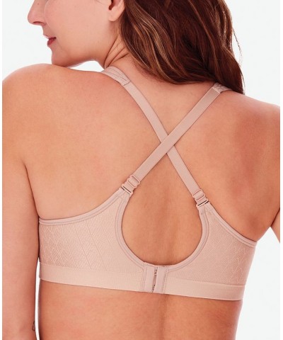 Comfort Revolution Shaping Wireless Smoothing Bra 3463 Almond Zag $14.26 Bras