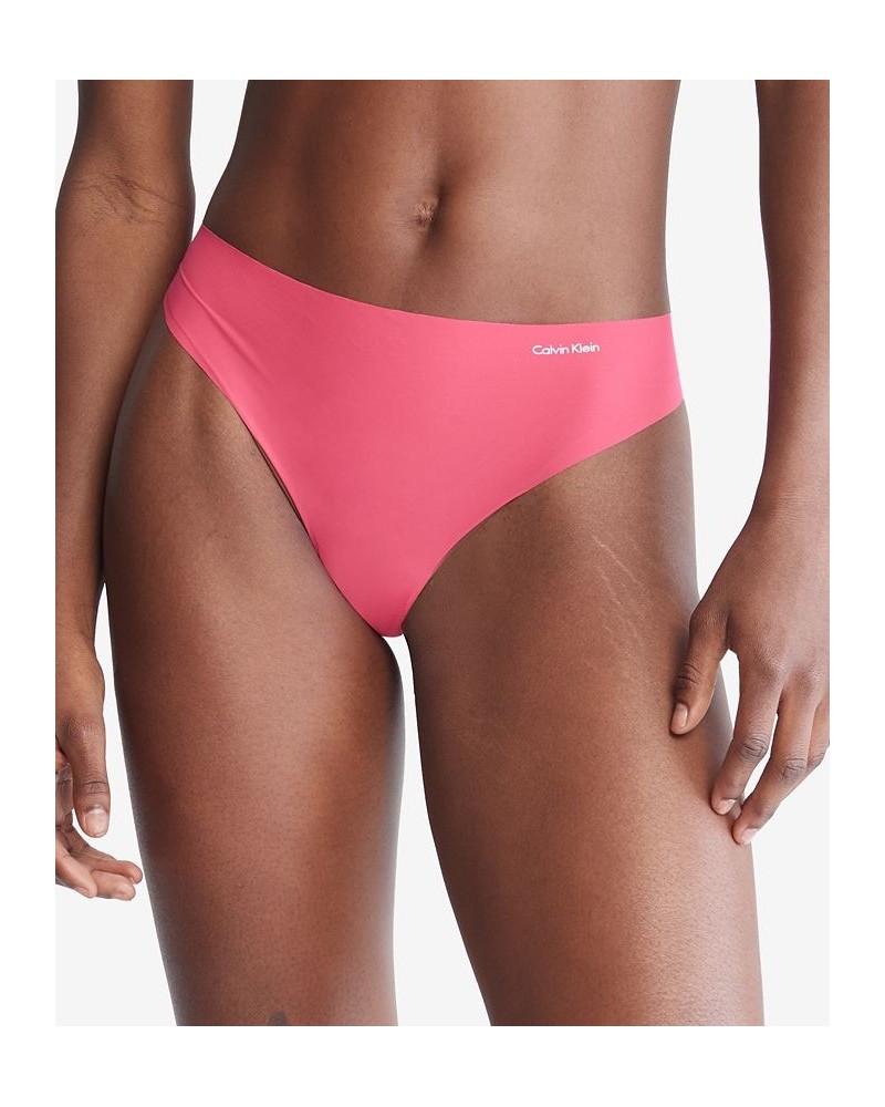 Women's Invisibles Thong Underwear D3428 Pink Splendor $9.88 Panty