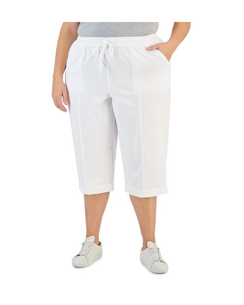 Plus Size Quinn Capri Pants Deep Black $17.42 Pants