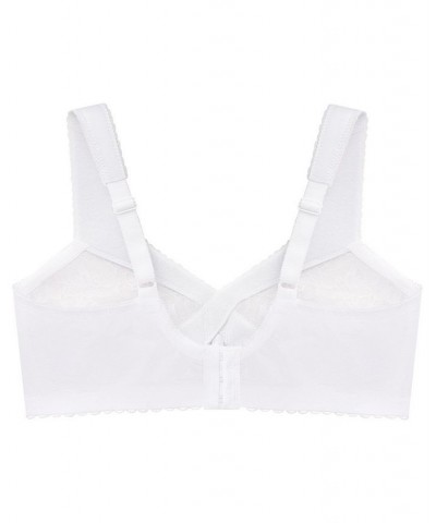 Women's Full Figure Plus Size MagicLift Original Wirefree Support Bra White $24.53 Bras