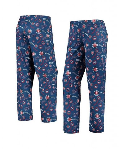 Women's Royal Chicago Cubs Retro Print Sleep Pants Royal $28.70 Pajama