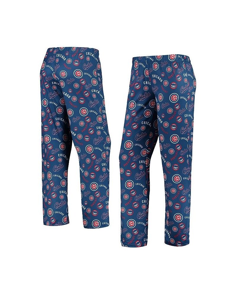 Women's Royal Chicago Cubs Retro Print Sleep Pants Royal $28.70 Pajama