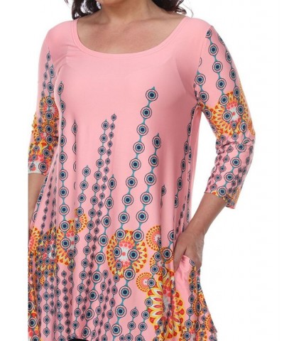 Plus Size Rella Tunic Pink $31.00 Tops